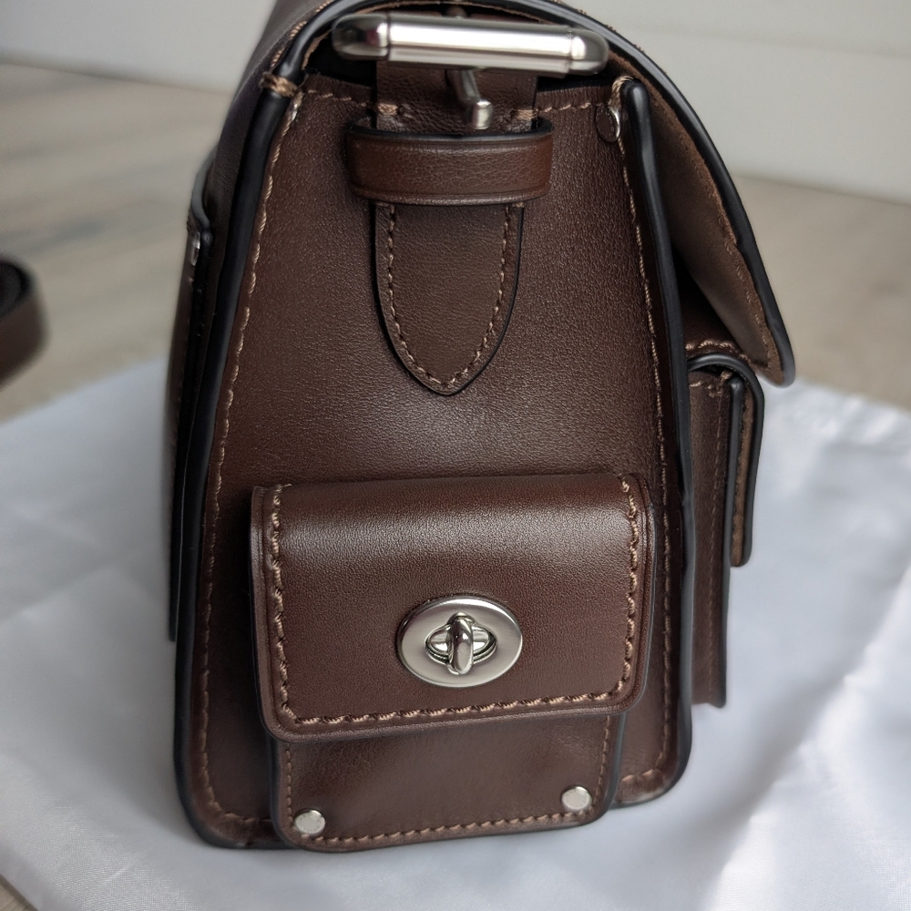 Coach Cargo Turnlock Soft Tabby In Maple - Picture 5 of 10